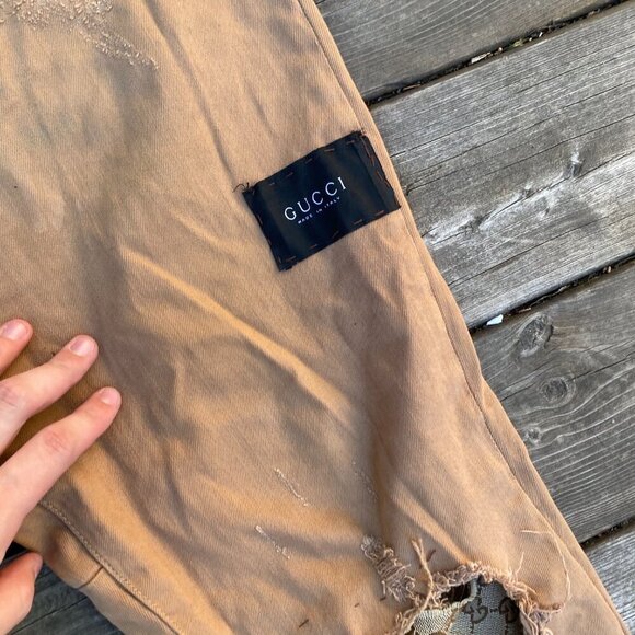 Custom Kollar X Gucci Patchwork Jeans Size 34 - Picture 5 of 9